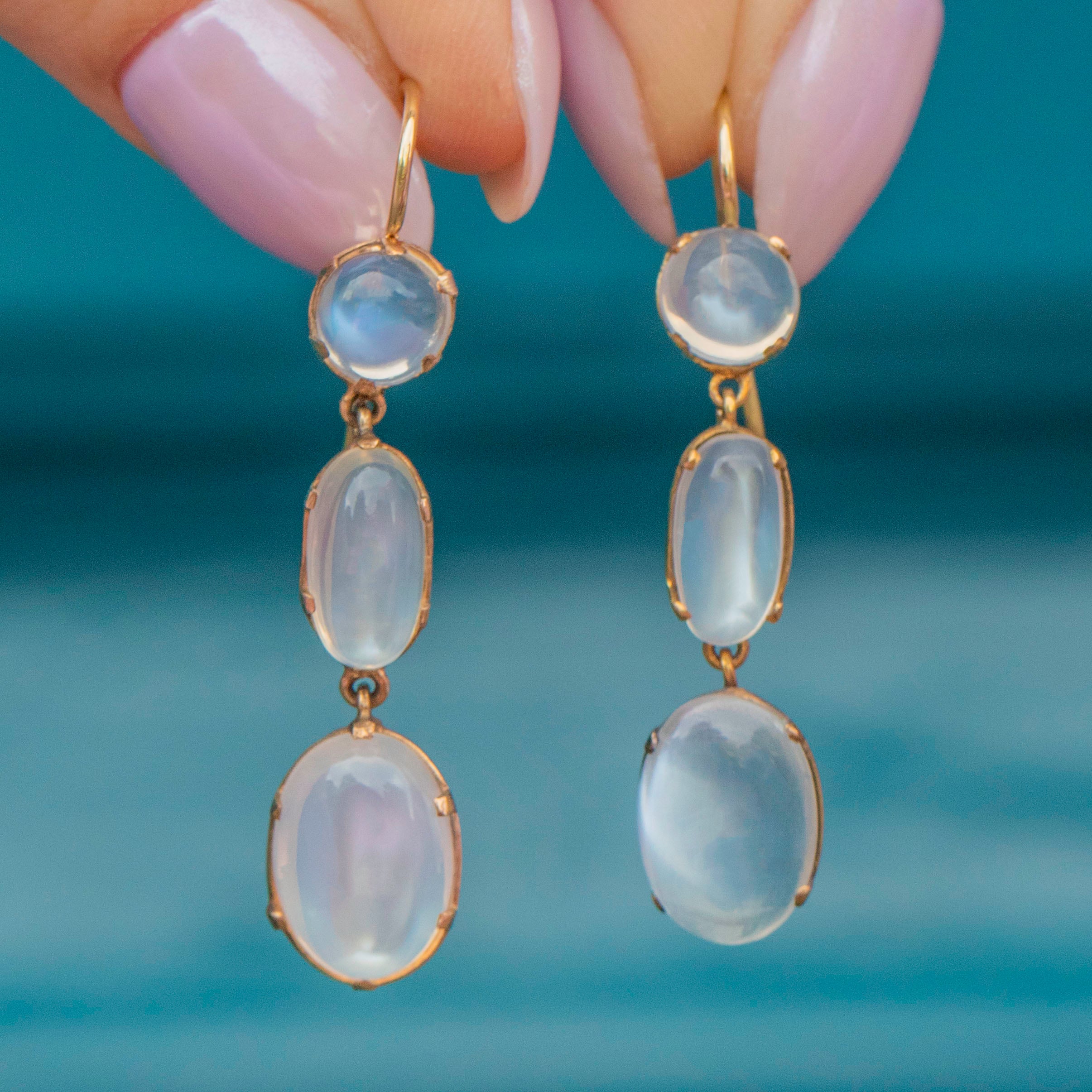 Natural Opal Octagon Gemstone Drop and Drop Earring Natural Opal Octagon Gemstone Drop and Drop Earring