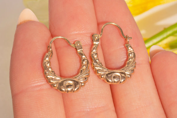 Gold Filled Plain Creole Hoop Earrings – Ariette Jewellery