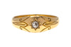 Antique 18ct Gold Diamond Gypsy Ring