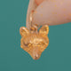 Dainty Antique 9ct Gold Fox Charm