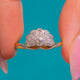 Art Deco 18ct Gold Diamond Fan Ring