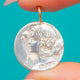 Art Nouveau Sterling Silver Lady's Portrait Pendant c.1908