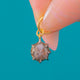 Antique Silver Rose Cut Diamond Charm, 0.40ct