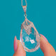 Arts & Crafts Era Grape Motif Rock Crystal Pear Pendant, 46.00ct