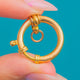 Large Rolled Gold Bolt-Ring Clasp, 20.5mm
