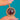 Georgian Garnet and natural Pearl pendant, front view with Pearl-set bail