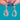 14ct Gold Aquamarine & Diamond Teardrop Earrings, view 4
