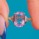 Front showing Pink Quartz and stepped shoulders (A0502)