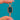 Victorian Engraved 9ct Gold Bloodstone and Agate Watch Key Pendant — Bloodstone front on blue