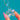 18ct Gold Moonstone & Blue Zircon Flower Drop Necklace, 13.50ct