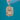 Oblong Georgian Black Dot Paste Cluster Charm