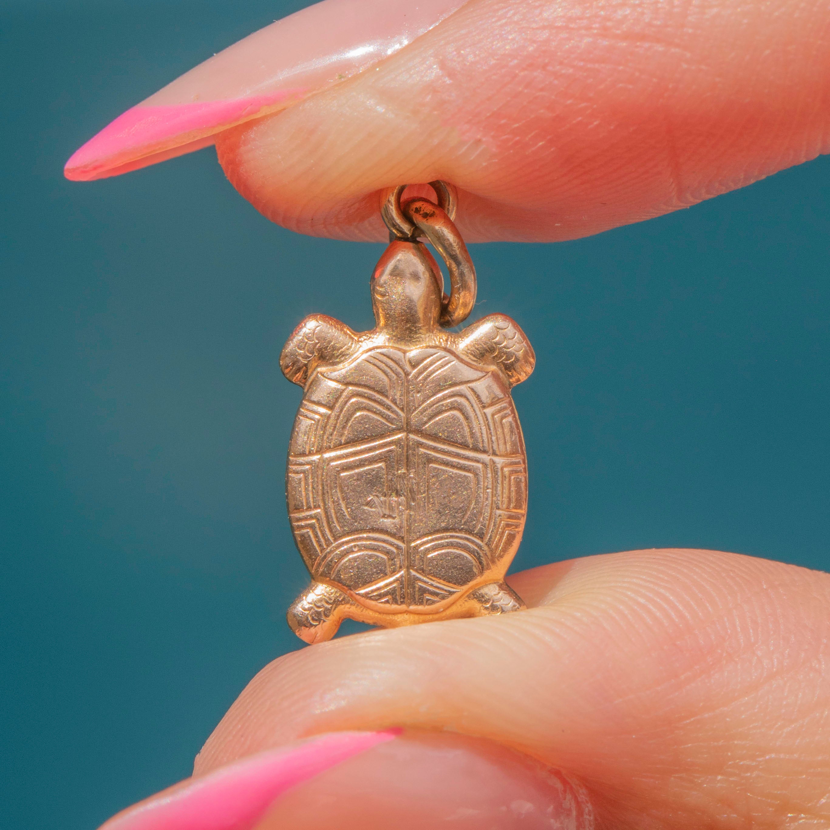 Turte Gems Antique 9ct Gold Turtle Charm