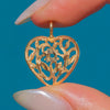 14ct Gold Openwork Heart Pendant