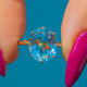 Striking 18ct Gold Aquamarine ring c.1983, 3.30ct