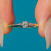 Art Deco 18ct Gold Platinum Diamond Solitaire Ring c.1920