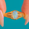 18ct Gold Art Deco Opal Belcher Ring