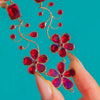 Georgian Flat Cut Garnet Pansy Necklace, c.1820