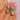 Victorian 18ct Gold Opal & Emerald Diamond Cross Pendant, c.1860, angled detail of the Opals and central Emerald