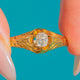 Antique 18ct Gold Old Mine-Cut Diamond Belcher Ring, 0.30ct