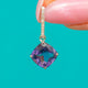 9ct White Gold Purple Tanzanite Diamond Drop Pendant, 2.80ct