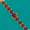 Early Victorian 18ct Gold Garnet Cabochon Bracelet c.1840-1850