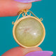 Chunky 9ct Gold Bezel-Set Star Sapphire Pendant, 19.00ct Glowy Sapphire