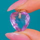 Antique 9ct Gold Faceted Amethyst Heart Charm