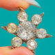 Victorian Sterling Silver Paste Six-Pointed Star Pendant