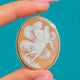 Antique 14ct Gold Fairy Cameo Pendant, Brooch Fittings