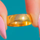 Victorian 22ct Gold Wedding Band Ring c.1893