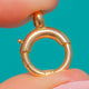 Bright Yellow 18ct Gold Antique Bolt-Ring Clasp, 11mm