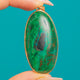 Large Antique 15ct Gold Malachite Pendant