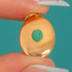18ct Gold Victorian Turquoise Disc Charm