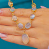 Art Deco 18ct Gold Moonstone Necklace, 30.00ct