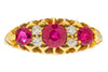 18ct Gold Natural Ruby Diamond Ring, 1.00ct Ruby