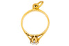 9ct Gold Cubic Zirconia Mini Ring Charm, 0.30ct