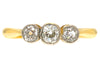 Antique 18ct Gold Diamond Trilogy Engagement Ring, 0.40ct