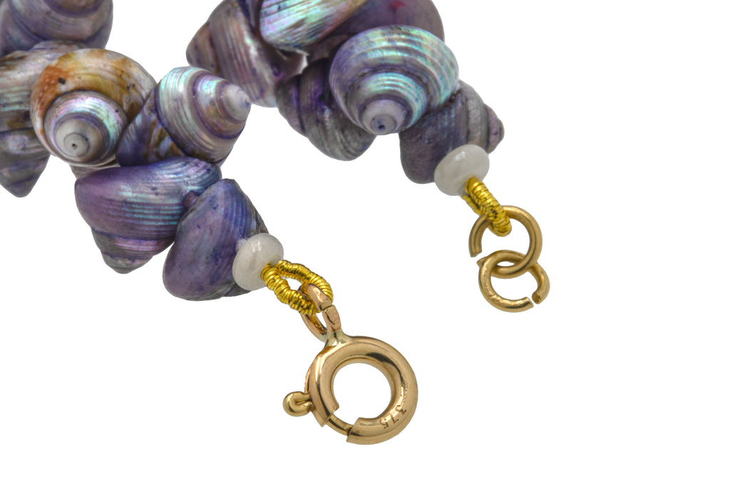 Rare Blue Maireener Tasmanian Shell Necklace