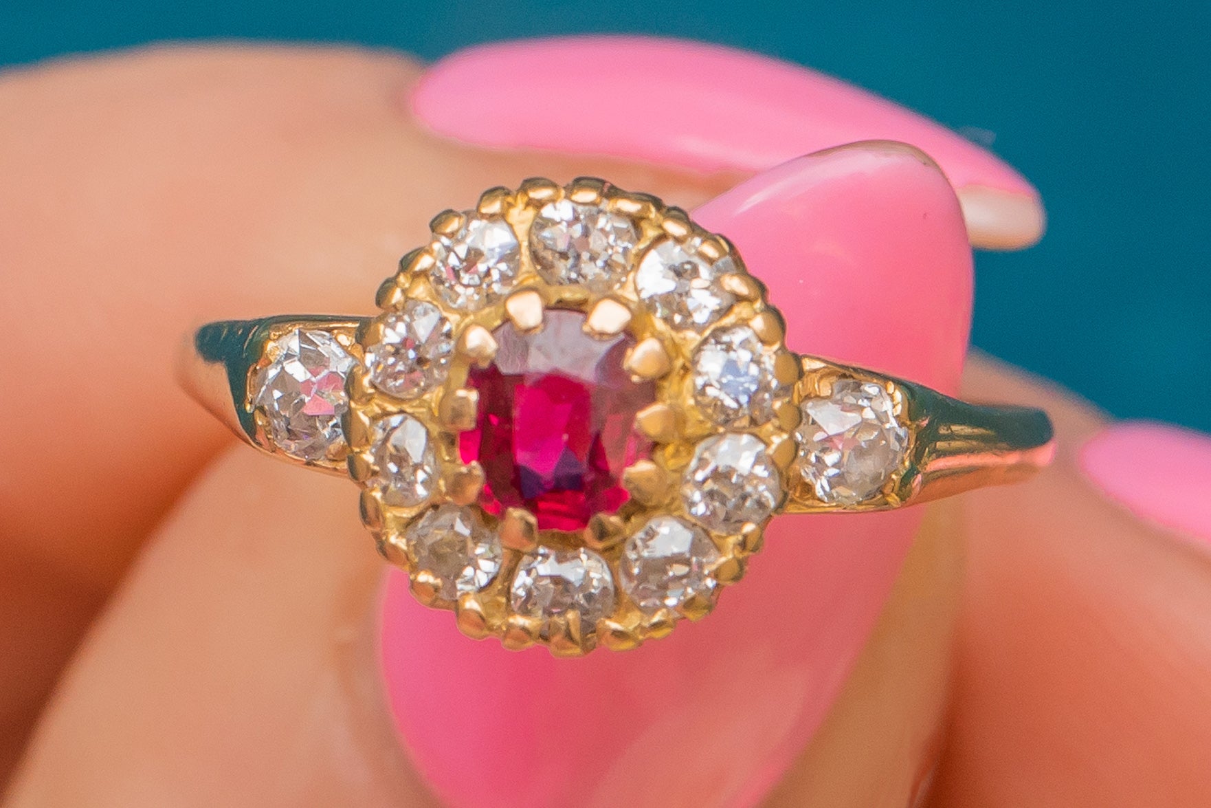 Oval Ruby and 1/3 CT. T.W. Diamond Tri-Sides Engagement Ring in 14K White  Gold|Zales | Engagement rings, Engagement, Rings