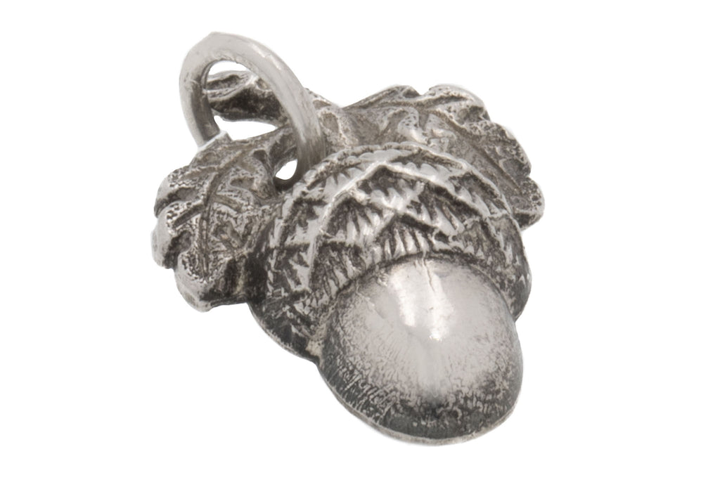 Victorian Silver Acorn Charm