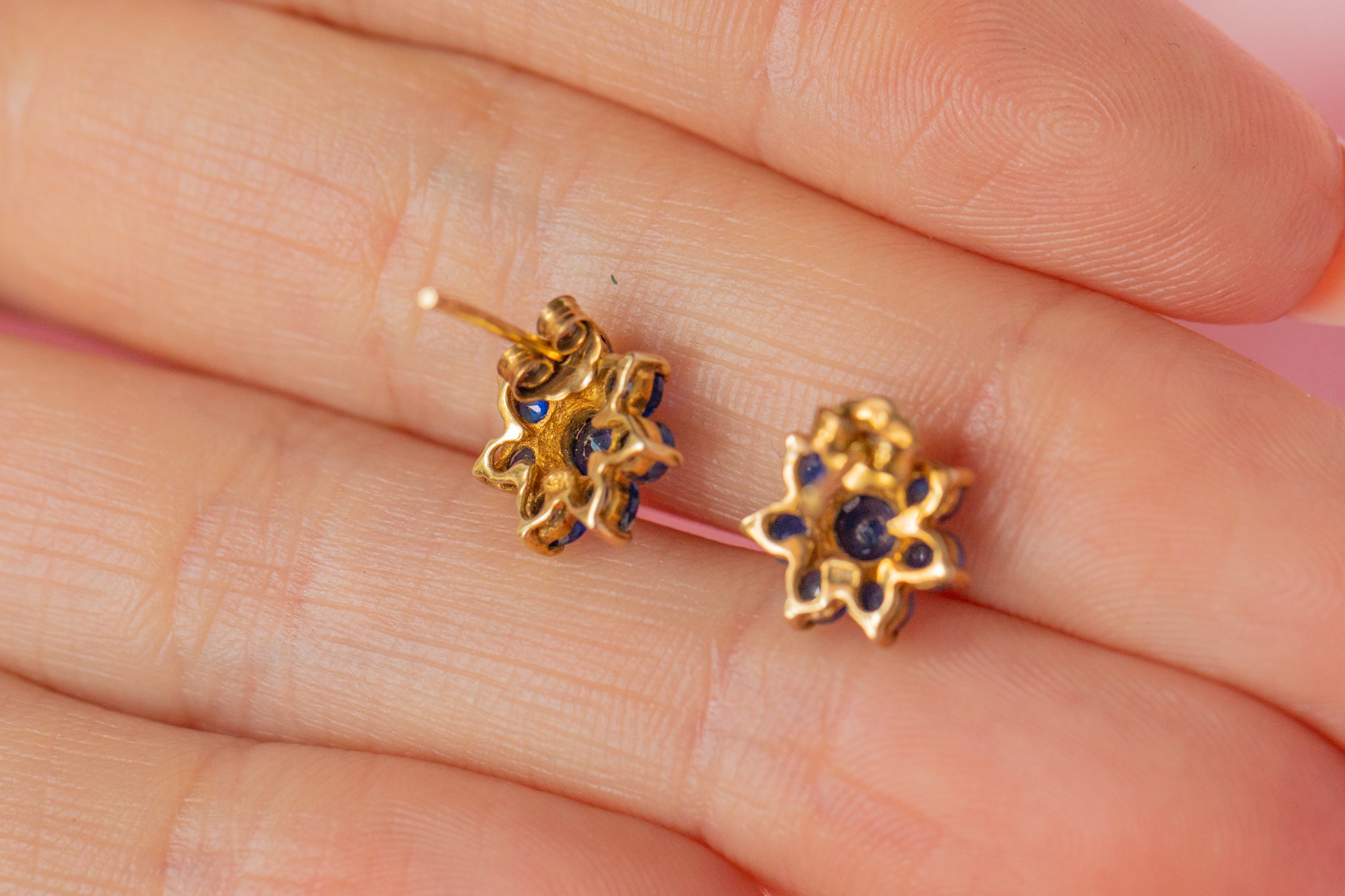 Flower Cluster Diamond EarringsReady Set To Go  874