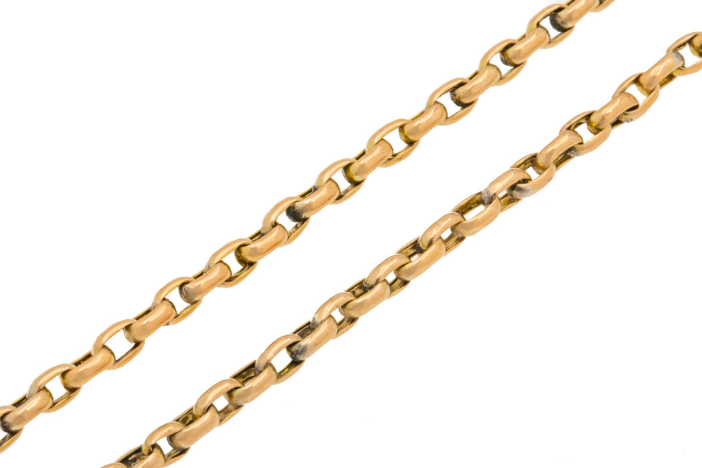 16" 9ct Gold Belcher Chain, Dog-Clip Clasp