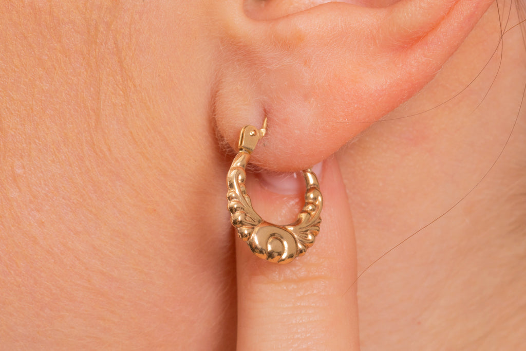 Mini 9ct Gold Creole Hoop Earrings