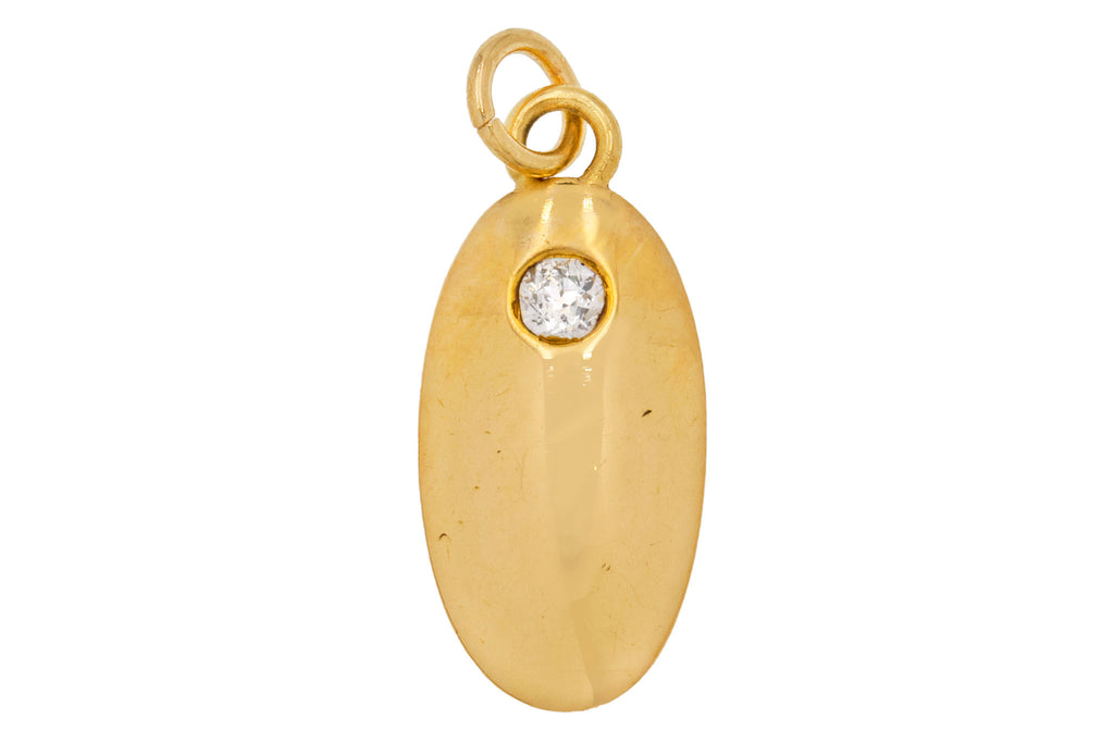 Art Deco 18ct Gold Diamond Pendant