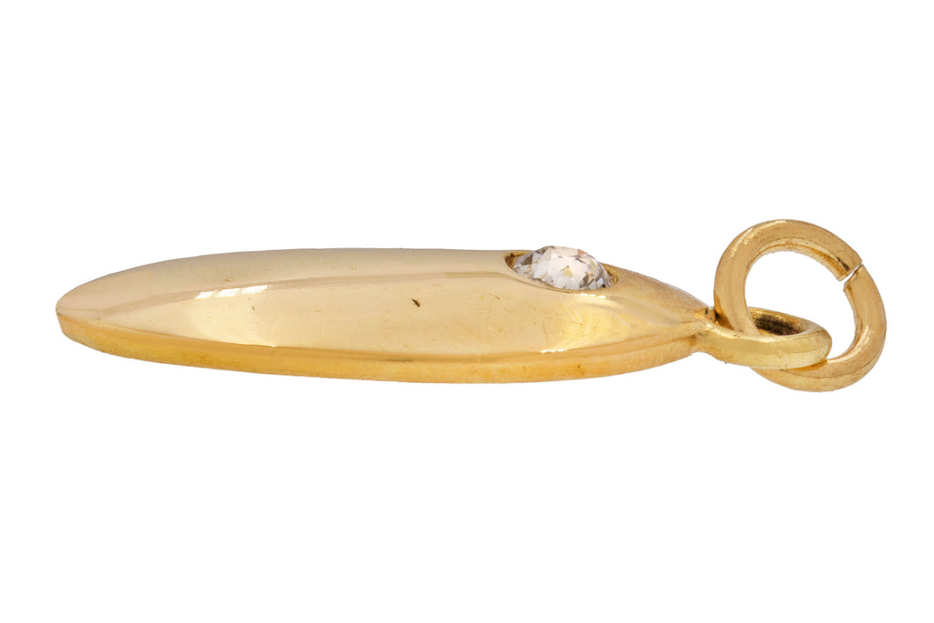 Art Deco 18ct Gold Diamond Pendant
