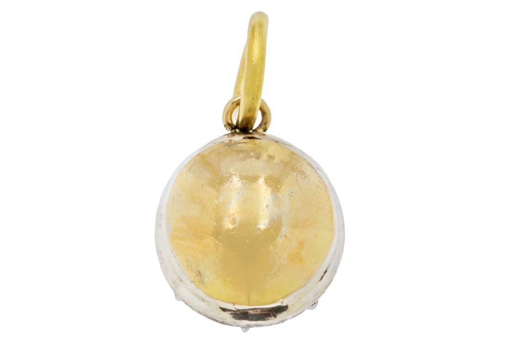 Georgian French 18ct Gold & Silver Paste Charm