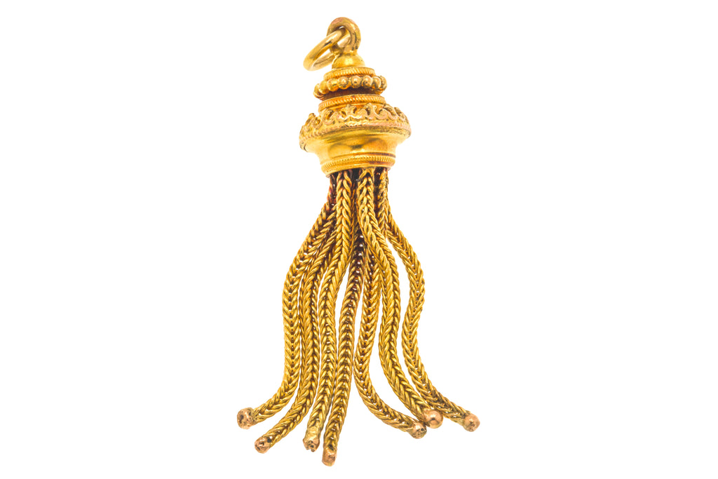 Victorian 9ct Gold Tassel Pendant