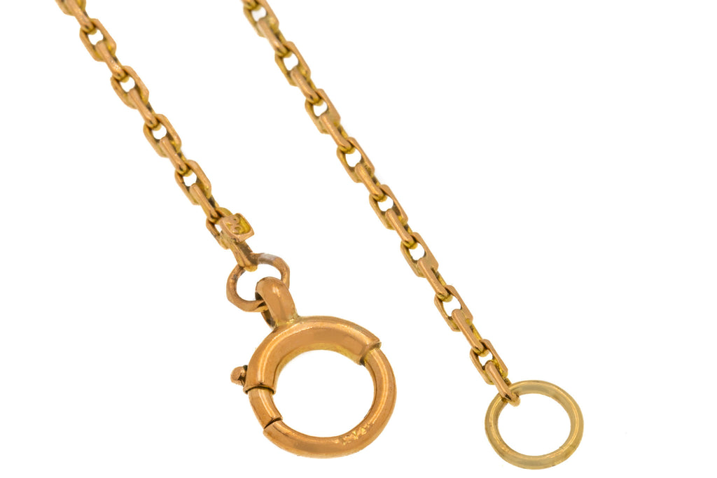 Antique 9ct Gold Trace Link Chain, 4g