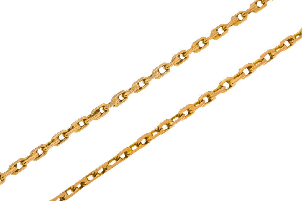 Antique 9ct Gold Trace Link Chain, 4g