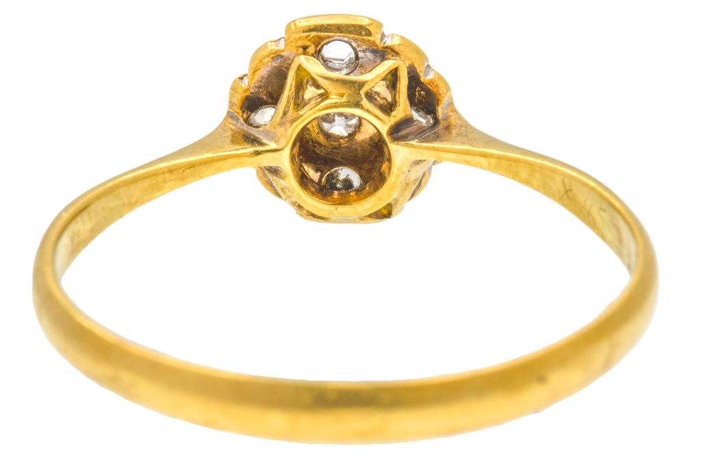 Art Deco 18ct Gold Platinum Diamond Ring